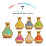 Essential Oil Aroma Diffuser and Remote - 500ml Tulip Top Wood Mist Humidifier V238-SUPDZ-39913496838224