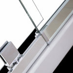 Adjustable Semi Frameless Shower Screen x 195cm Australian Safety Glass V63-828731