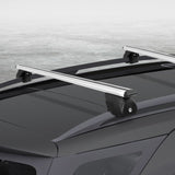 Universal Car Roof Racks Pod Aluminium Cross Bars Upgraded Holder 126cm Silver CAR-RFBAR-7888-135-SI