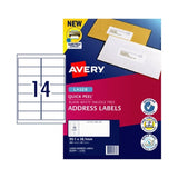 AV Laser Lbl L7163 14Up Pk20 DS-AV952003