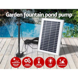 Gardeon Solar Pond Pump Submersible Water Fountain with Battery LED Lights 4.4FT FOUNT-POND-B-DX36