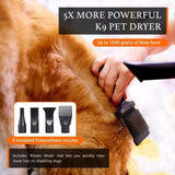 2800W Dog Dryer High Velocity Pet Dog Pet Blow Dryer Adjustable Speed 4 Nozzles V201-PAT2800PI8AU