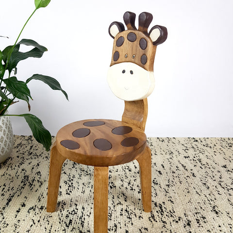 Kids Wooden Chair Giraffe V574-PLANETCHAIRGIRAFFE