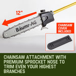 Baumr-AG 65CC Petrol Pole Chainsaw Chain Saw Pruner Pro Arbor Tree Tool Cutter V219-PLTM11BMRA1C0