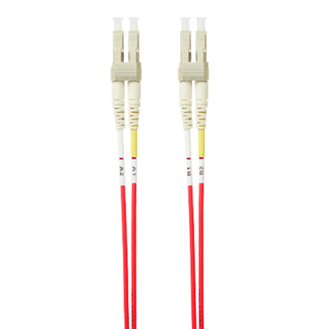 10m LC-LC OM4 Multimode Fibre Optic Patch Cable: Red FL.OM4LCLC10MR