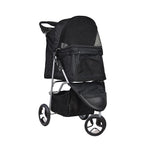 PaWz Large Pet Stroller Dog Cat Carrier Black ST1001-BK