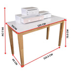 Reader Kids Children Study Computer Desk 120cm Table Rubber Wood - Pink V315-VH-ROXA-08