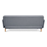 Brianna 3 Seater Sofa Bed Fabric Uplholstered Lounge Couch - Light Grey V315-VOL-FRA-03