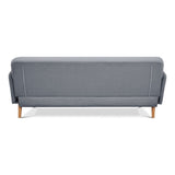 Brianna 3 Seater Sofa Bed Fabric Uplholstered Lounge Couch - Light Grey V315-VOL-FRA-03