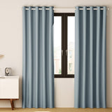 Artiss 2X Blockout Curtains Eyelet 140x230cm Grey BC-MATT-140X230-GY