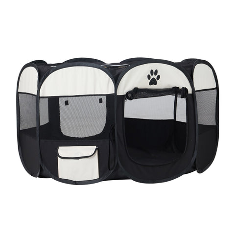 i.Pet Dog Playpen Tent Pet Crate Fence XL Enclosure PET-DOGPLAYPEN-CL-XL-BK
