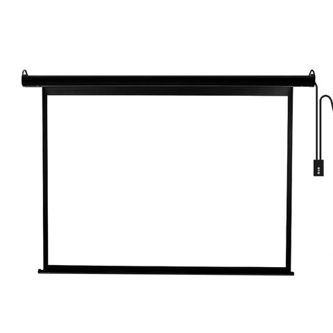 100" Projector Screen Electric Motorised Projection 3D Home Cinema 4:3 Black AP0037-S-BK