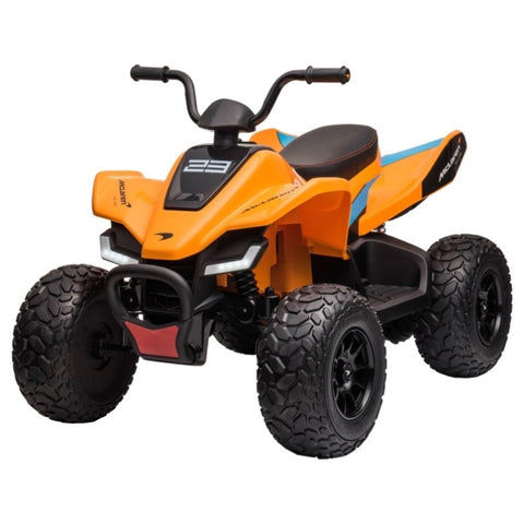 Licensed MCL35 McLaren Kids Toy Ride On Electric Quad Bike - Orange CAR-MCL-35L-OR