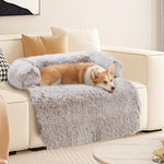 Pet Sofa Bed Dog Calming Sofa Cover Protector Cushion Plush Mat S V360-PTPC0003-GC-S