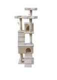 YES4PETS 170cm Cat Scratching Post Tree Post House Tower with Ladder Furniture Beige V278-CT170-BEIGE