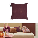 Bedding House Chelsy Plum Square Filled Cushion 40cm x 40cm V442-HIN-CUSHION-CHELSY-PURPLE-SQ