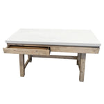 Stony 140cm Computer Writing Desk with Concrete Top - White V315-V-CHAR-034