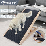 VaKa 100cm Foldable Dog Pet Ramp Adjustable Height Dogs Stairs For Bed Sofa 82007 V465-82007