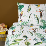 Bedding House Crazy Jungle Multi Cotton Quilt Cover Set Single V442-HIN-QUILTCS-CRAZYJUNGLE-MULTI-SB