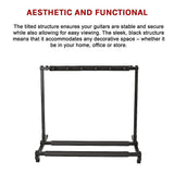 Guitar Stand 5 Holder Guitar Folding Stand Rack Band Stage Bass Acoustic Guitar V63-840371