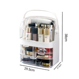 SOGA 3 Tier White Countertop Makeup Cosmetic Storage Organiser Skincare Holder Jewelry Storage Box BATHC103