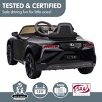 Licensed Lexus LC 500 Kids Electric Ride On Car - Black CAR-LEX-1618-BK