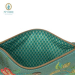 PIP Studio Fleur Mix Green Medium Cosmetic Flat Pouch V442-HIN-MISC-FLATPOUCHFLEURM-MIXGREEN-SH