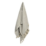 Cotton Fringe Throw Rug Chevron Grey V442-ABR-THROW-COTTONCHEVRON-GREY-RE