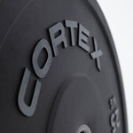 CORTEX 25kg Black Series V2 50mm Rubber Olympic Bumper Plate V420-CSWP-OBPV225-2