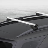 Universal Car Roof Racks Pod Aluminium Cross Bars Adjustable 108cm Silver CAR-RFBAR-7886-120-SI