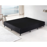 Palermo King Ensemble Bed Base Midnight Black Linen Fabric V63-823261