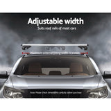 Universal Car Roof Racks Pod Cross Bars Aluminium Adjustable 123cm Sliver CAR-RFBAR-7886-135-SI