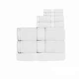 Kingtex 550gsm Cotton 7 Pce Bath Sheet Set White V442-KIT-TOWEL-7PSHEET-WHITE