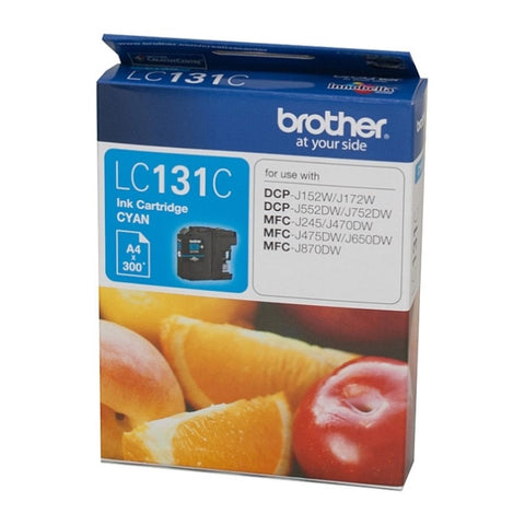 Brother LC-131C Cyan Ink Cartridge - to suit V177-D-B131C