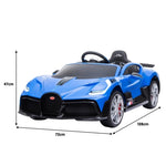 Licensed Bugatti Divo Kids Electric Ride On Car - Blue CAR-BGT-338-BU