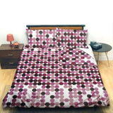 Opus Dots Mauve Quilt Cover Set Queen V442-ABR-QUILTCS-OPUS-MAUVE-QS