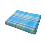 Cotton Plaid Checks Round Table Cloth 180cm Diameter Blue V442-BZO-TABLEC-PLAIDCHECKS180-BLUE-RD