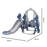 GOMINIMO Kids Slide and Swing Set with Basketball Hoop GO-KS-103-TF V227-3720871001111
