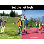 Everfit 4m Badminton Tennis Net Portable Volleyball Kit Adjustable Height PN-M001-4M-BL