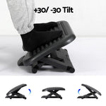 Artiss Foot Rest Stool Office Under Desk Angle Adjustable Footrest Massage Black FS-PP-24-BK