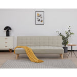 Brando 3 Seater Sofa Futon Bed Fabric Lounge Couch - Beige V315-VOL-BRAND-03