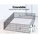 i.Pet 2x24" 8 Panel Dog Playpen Pet Fence Exercise Cage Enclosure Play Pen PET-DOGPLAYPEN-24X2