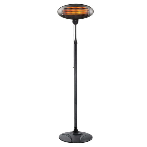 2000W 2.1m Free Standing Adjustable Portable Outdoor Electric Patio Heater Black V196-H600