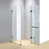 900 x 700mm Frameless 10mm Glass Shower Screen By Della Francesca 830831