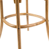 Aster Crossback Bar Stools Dining Chair Solid Birch Timber Rattan Seat - Oak V315-VOD-CAFE-11