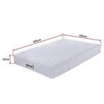 Palermo Contour 20cm Encased Coil Queen Mattress CertiPUR-US Certified Foam V63-818753