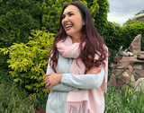 Chiswick Scarf - Cashmere/Merino Wool Blend - Blush V164-CH5