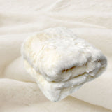 Polar Bear Luxury Faux Fur Throw Rug 127 x 152 cm V442-ATX-THROW-23LUXPOLAR-NATURAL-RE