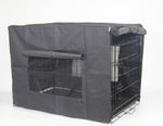 YES4PETS 48' Portable Foldable Dog Cat Rabbit Collapsible Crate Pet Cage Cover Mat V278-CR48-W-COVER-BK-MAT