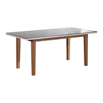 Dining Table White Top High Glossy Wooden Base V43-DT-GLXY-WA